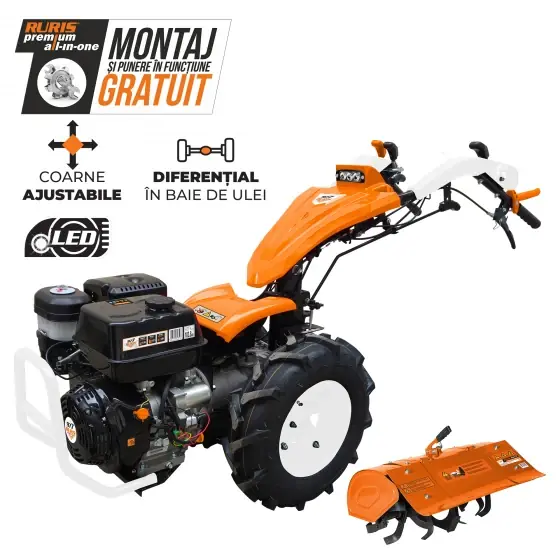 Motocultivator Ruris 977S + freza de sapat S977 Reduceri