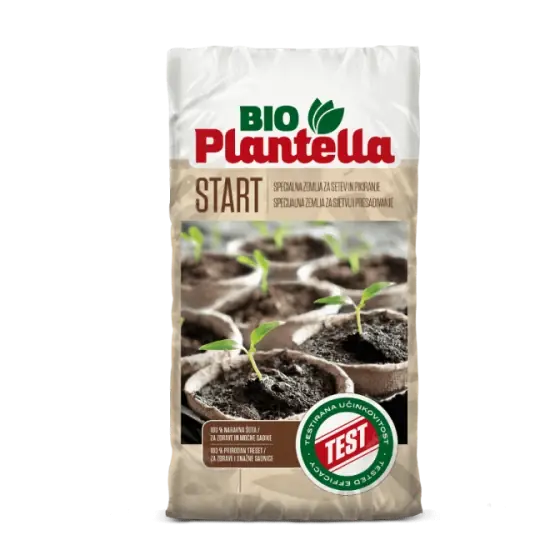 Premium Substrat rasaduri, 20 l, Plantella Bio Start, insamantare, crestere, transplantare
