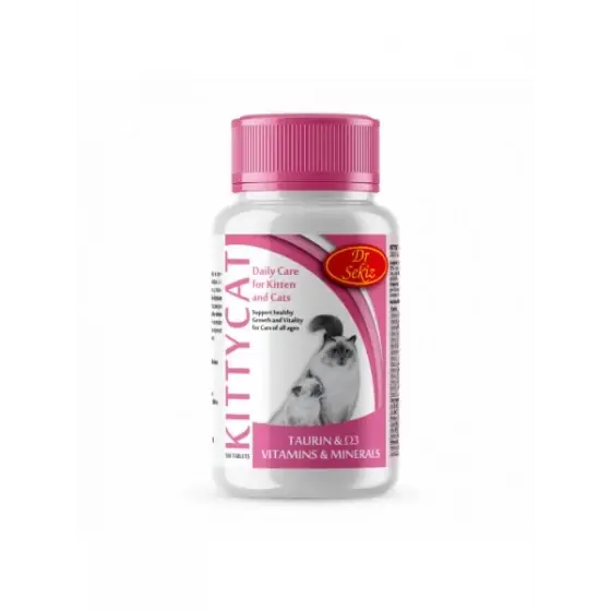 Cumpărături sigure Vitamine pisici Kittycat, 100 tablete, 100 grame, BistriVet, pentru imunitate