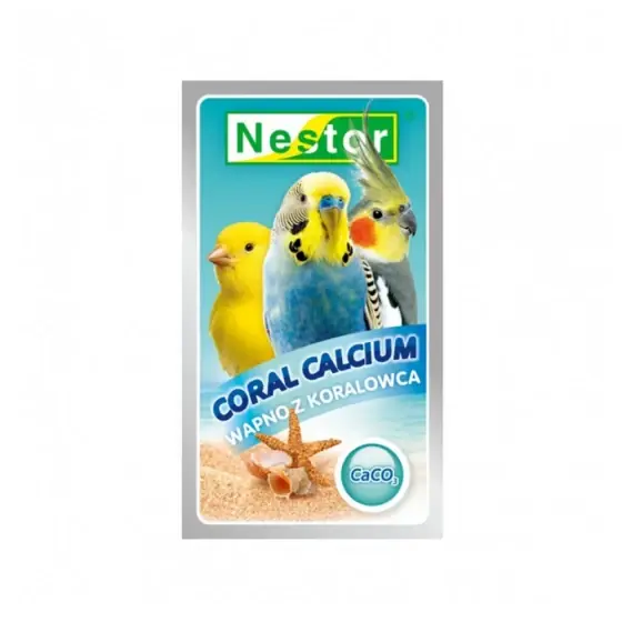 Calitate înaltă Calciu De Corali Pentru Pasari Exotice Nestor 40G