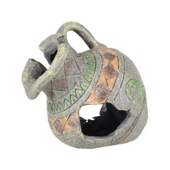 Decor Pentru Acvariu Epava Ulcior Gri Flamingo 13X12X13Cm Promoție
