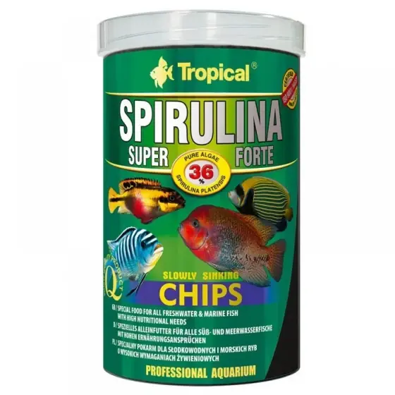 Livrare expres Tropical Super Spirulina Forte Chips 100Ml/52Gr