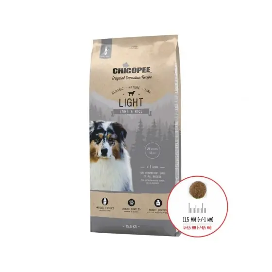 Hrana Uscata Pentru Caini Super Premium Chicopee Classic Nature Line Light Lamb&Rice 15Kg/8296015 Popular