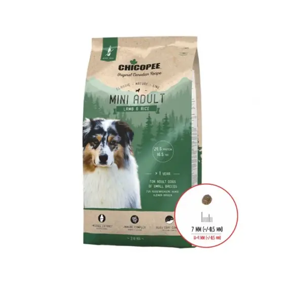 Hrana Uscata Pentru Caini Super Premium Chicopee Cnl Mini Adult Lamb&Rice 2Kg Ieftin