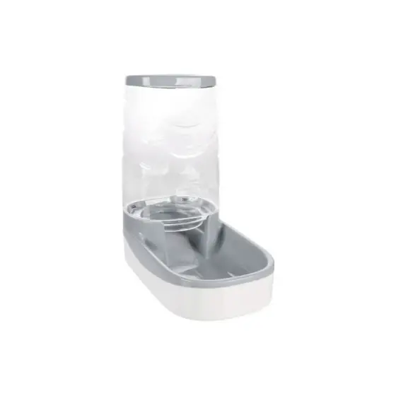 Dispenser Automat Hrana Pentru Caini Si Pisici Fred Gri/Alb Flamingo 30.5X17X31/3.5L Promoție