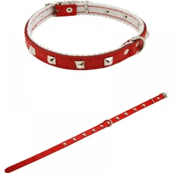 Lichidare de stoc Zgarda Piele Pentru Caini Cu Tinte Milan 50Cm
