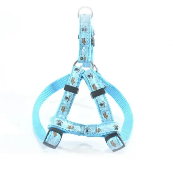 Ham Pentru Caini Nylon Mol Cu Model Light Blue Click 20Mm*40-70Cm/L2602.20070B Reduceri