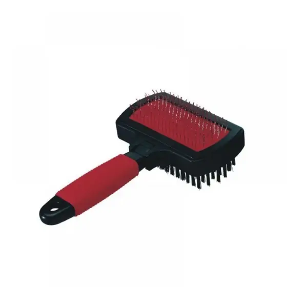 Perie Tesala Dubla Pentru Caini 16X10Cm Plată securizată