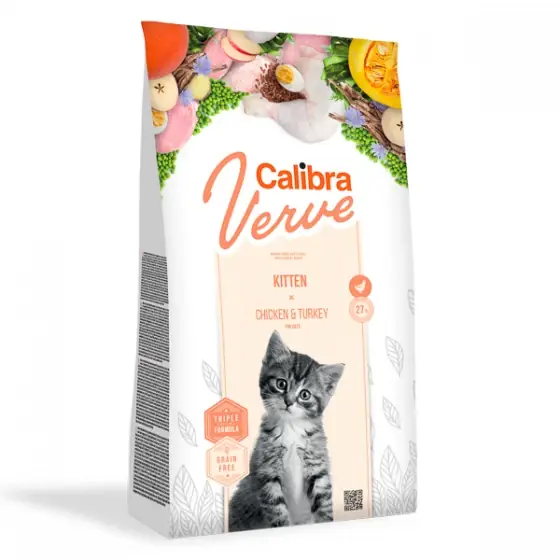 Calibra Cat Verve GF Kitten Chicken & Turkey 3.5 kg Ofertă de sezon