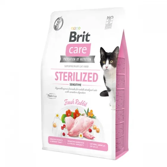 Brit Care Cat GF Sterilized Sensitive 2 kg Preț promoțional
