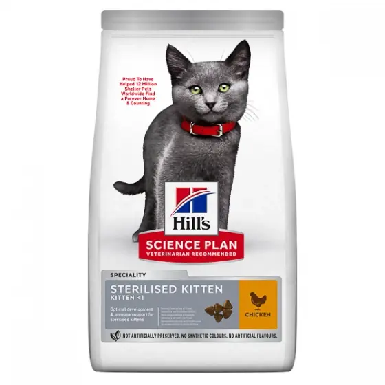 Hill's SP Feline Kitten Sterilised Chicken 10 kg Comandă acum