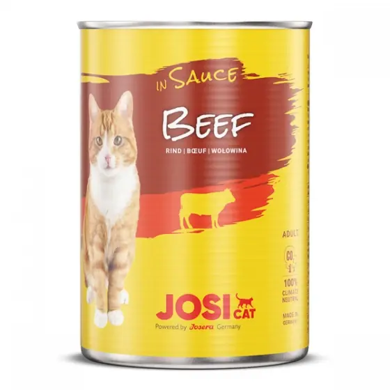 Retur gratuit JosiCat Beef in Sauce 12x415 g