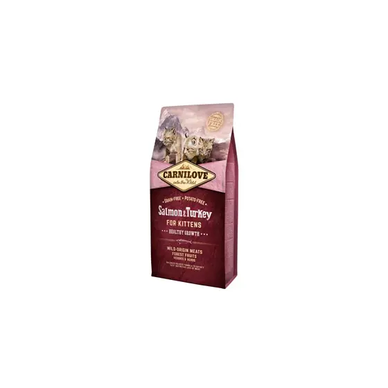 Carnilove Salmon and Turkey for Kittens 6 kg Super ofertă