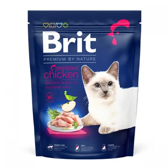 Brit Premium by Nature Cat Sterilized Chicken 300 g Cel mai vândut