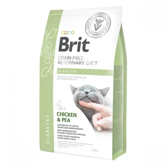 Brit Grain Free Veterinary Diets Cat Diabetes 2 kg Expediere rapidă