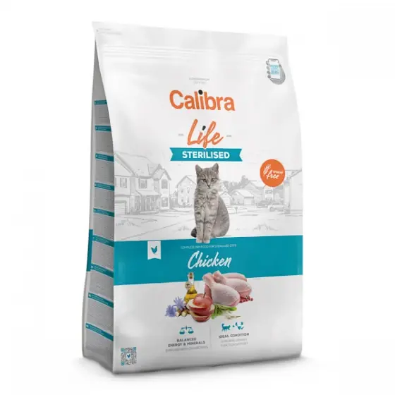Calibra Cat Life Sterilised Chicken 1.5 kg Plată sigură