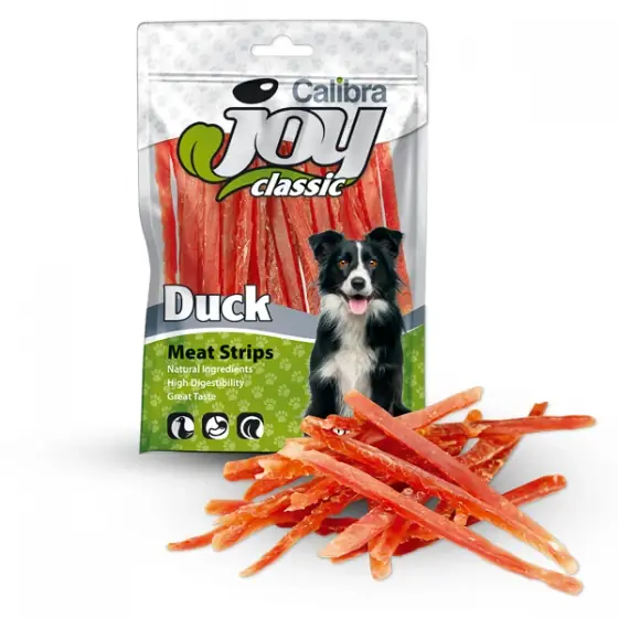 Calibra Joy Dog Classic Duck Strips 80 g Plată sigură