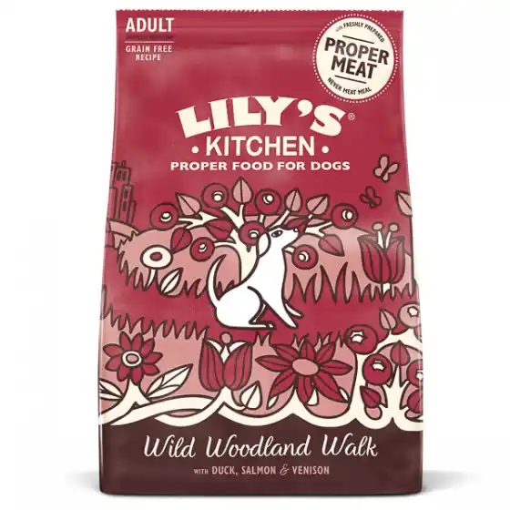 Lily's Kitchen Dog Duck, Salmon, Venison Wild Woodland Walk Adult Dry Food 7 kg Preț redus