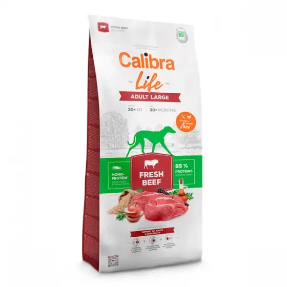 Calibra Dog Life Adult Large Fresh Beef 12 kg Noutate