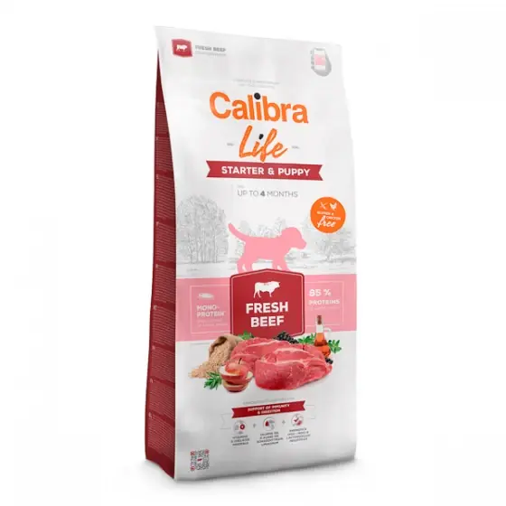Ofertă Calibra Dog Life Starter & Puppy Fresh Beef 2,5 kg