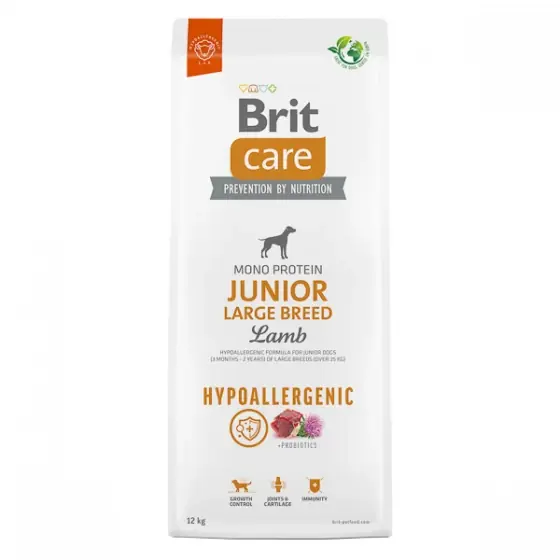 Brit Care Dog Hypoallergenic Junior Large Breed 12 kg Retur ușor