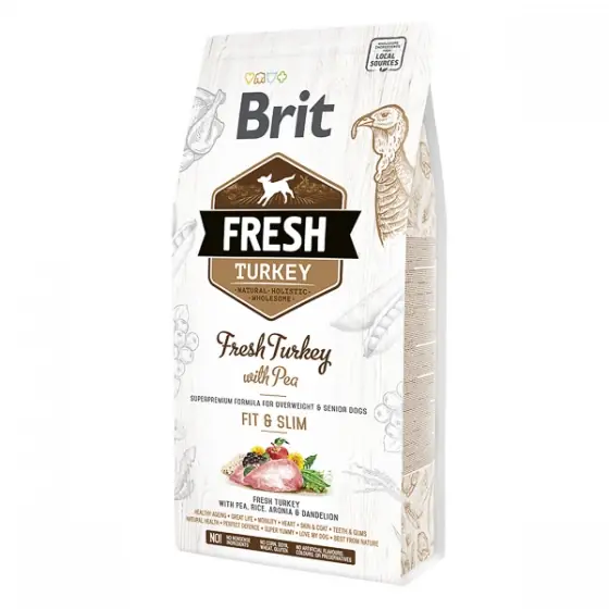 Plată sigură Brit Fresh Turkey and Pea Light Fit and Slim 2.5 kg