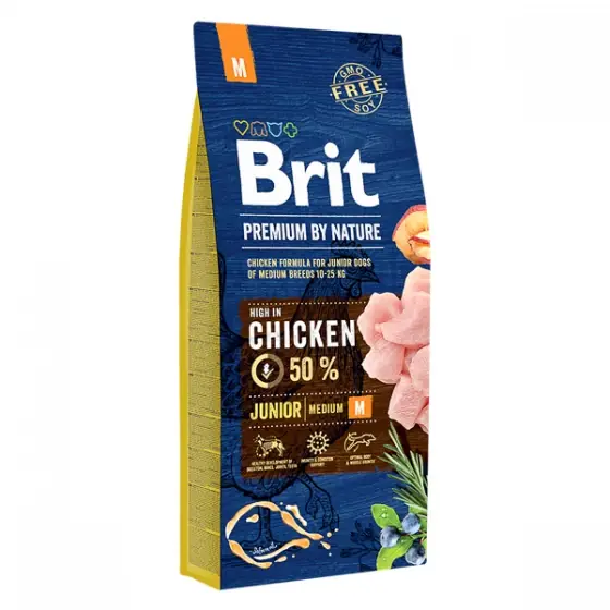 Reducere Brit Premium by Nature Junior M 15 kg
