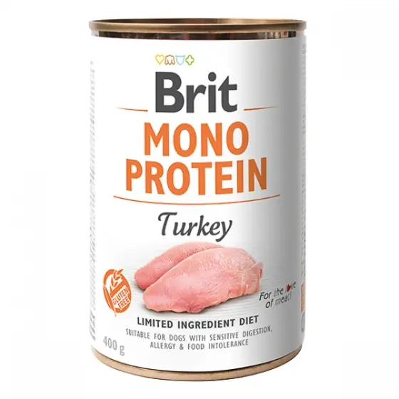 Brit Mono Protein Turkey 400 g Comandă acum