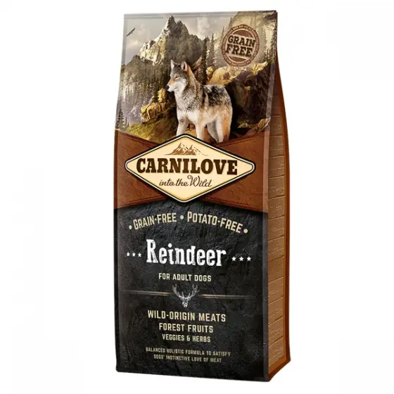 Carnilove Reindeer Adult Dog 12 kg Retur ușor