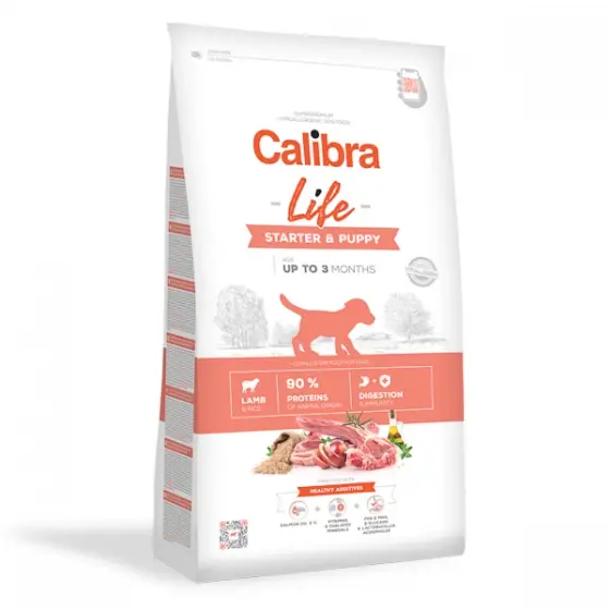 Calibra Dog Life Starter & Puppy Lamb 2.5 kg Reducere