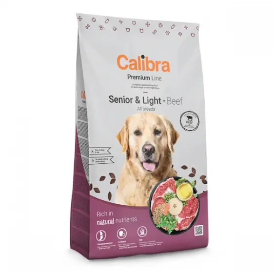 Calibra Dog Premium Line Senior & Light Beef 3 kg Cel mai bun preț