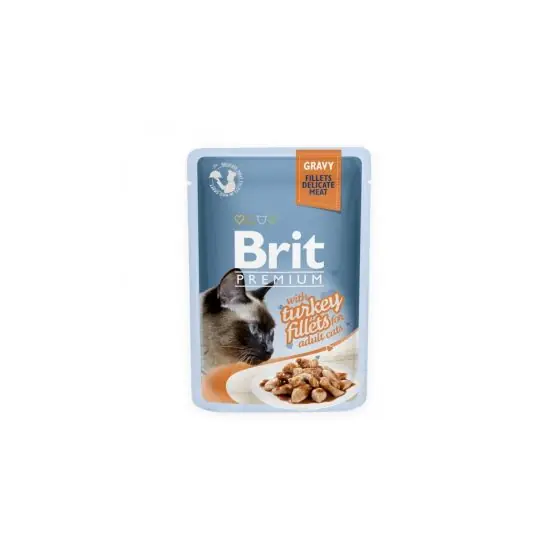 Hrana umeda pentru pisici, Brit Cat Delicate ,Turkey in Gravy, 6 x 85 g Cumpărături sigure