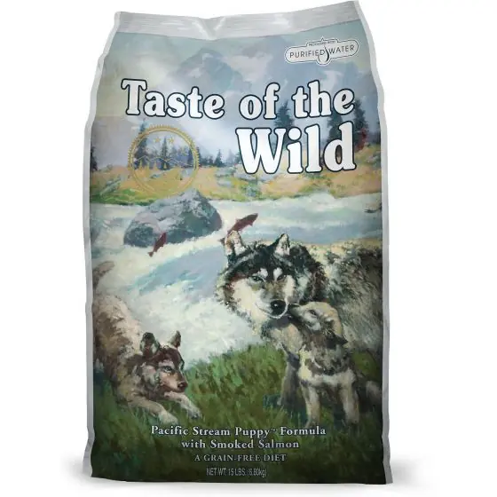 Ieftin Hrana uscata pentru catei, Taste of the Wild Pacific Stream Puppy, 12.2 kg