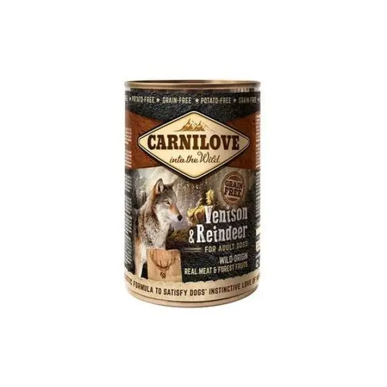 Reducere specială Hrana umeda pentru caini Carnilove Wild Meat, Adult, Vanat & Caprioara, 5 x 400 g