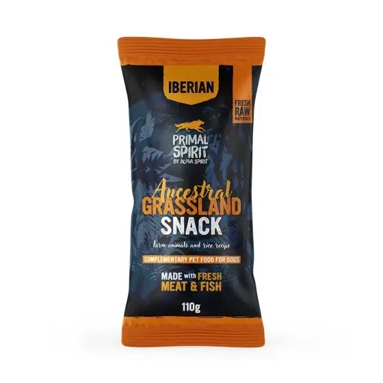 Nu rata Snack pentru câine Mediterranean, Primal Spirit, cu pui și porc, 110 g
