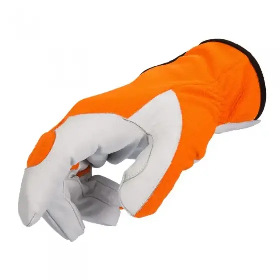 Disponibil imediat Manusi de piele anti-taiere, portocaliu Marime XL
