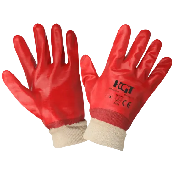 Manusi PVC cu Manseta Textila - M: 10 Livrare rapidă