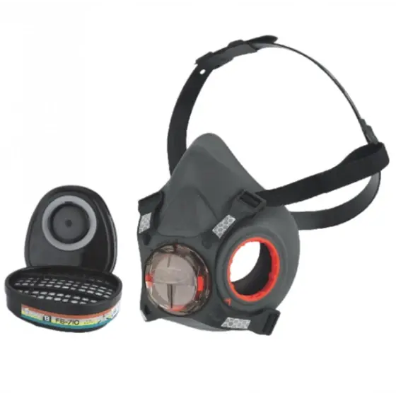 Semimasca JSP FORCE8 echipata cu 2 filtre complexe ABEK Plată securizată