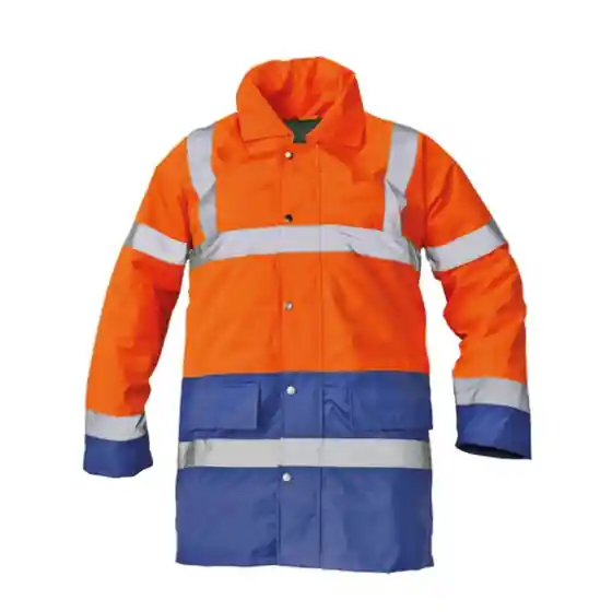 Geaca reflectorizanta impermeabila, Sefton, marimea 2XL, orange/albastru royal Plată securizată
