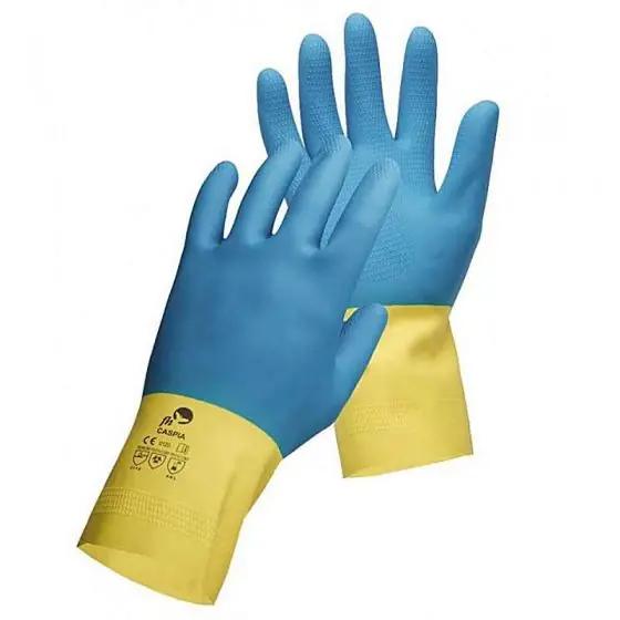 Manusi protectie antichimica din latex natural Caspia Reducere specială