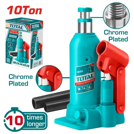 Cric hidraulic butelie TOTAL INDUSTRIAL, 10 t Ofertă
