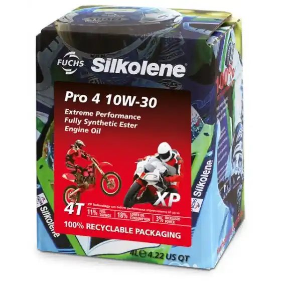 Premium Ulei motor 4 timpi Silkolene PRO 4 10W30 -XP 4L CUBE