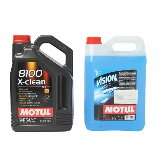 Ulei motor Motul 8100 X-CLEAN 5W40 C3 5L+5 Retur ușor