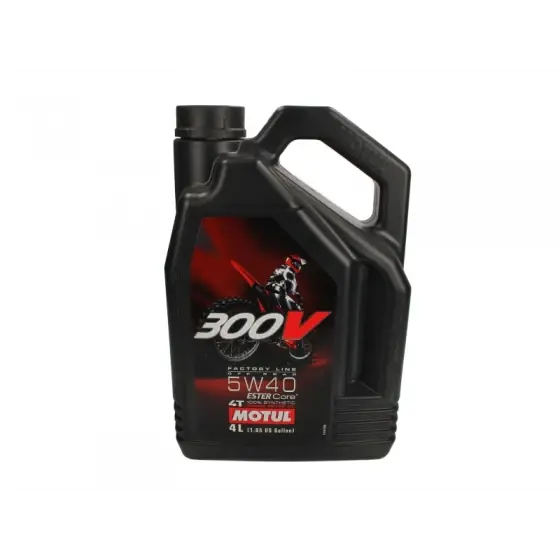 Vezi acum Ulei motor 4 timpi Motul 300VFLOFF 5W40 4L 104135