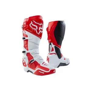 Cizme Motocross - Enduro Fox Instinct [Alb / Rosu] Preț redus