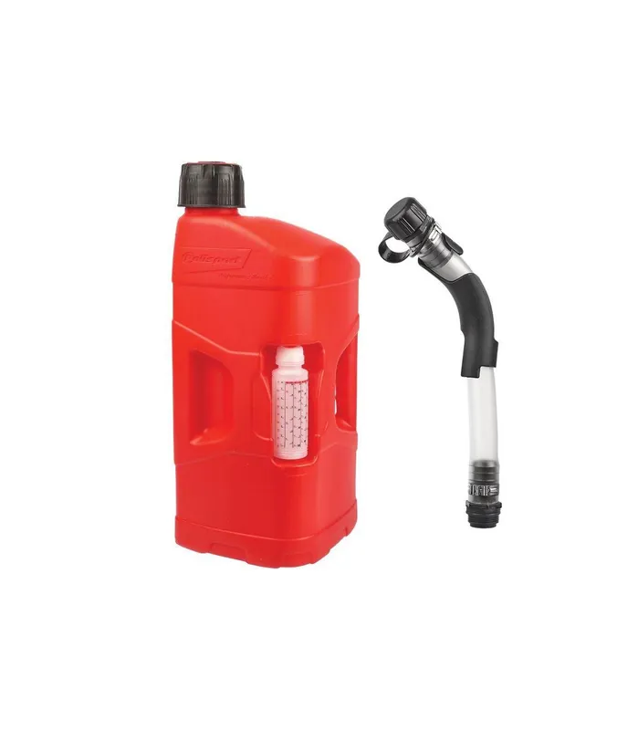 Livrare expres Canistra Polisport Prooctane Rosie - 10L + Recipient Ulei