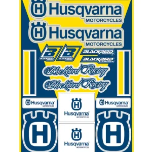 Set Stickere Blackbird Husqvarna 50 x 35 Cm Lichidare de stoc