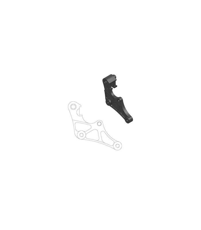 Adaptor suport disc Supermoto Street, negru Lichidare de stoc