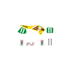 Kit grafic verde, alb, galben Ofertă exclusivă