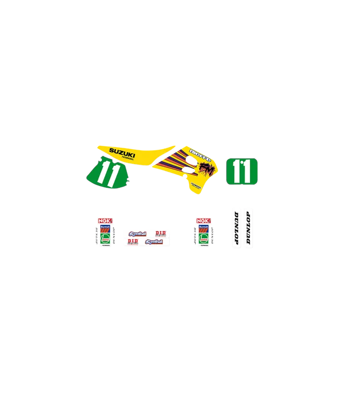 Kit grafic verde, alb, galben Ofertă exclusivă